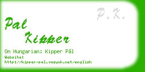 pal kipper business card